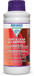 Nikwax Tent &amp Gear Tent &amp Gear Solarproof 1000ml Concentrate Waterproofing and UV Protector Rain Protector Restores DWR Water Repellency on Outdoor Fabric Rain Fly Canvas Covers Backp