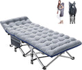 Barbella Folding Camping Cot Folding Cot Camping Cots for Adults Portable Sleeping Cot with Mattress Foldable Outdoor Bed Camp Cots Guest Bed with Carry Bag for Home Office &amp Outdoor Use