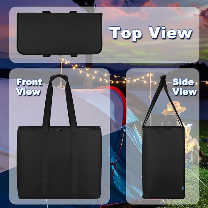 Xxerciz Carry Bag Compatible with King Koil Twin/Queen Air Mattress Heavy Duty Camping Air Mattresses Storage Bag with Straps Foldable and Dustproof Portable Carry Case for Outdoor Travel Camping
