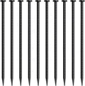 16 Inch Rebar Stakes 10 Pack Heavy Duty Ground Anchors 1/2 Inch Diameter Galvanized Steel Asphalt Anchoring Metal Spikes for Speed Bump Parking Curb and Camping Tent