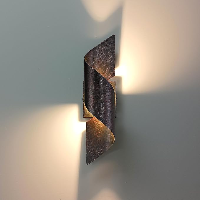 LED Up Down Wall Light Porch Light Exterior LED Wall Mounted Light Modern Outdoor Wall Sconce Light Fixture for Indoor and Outdoor