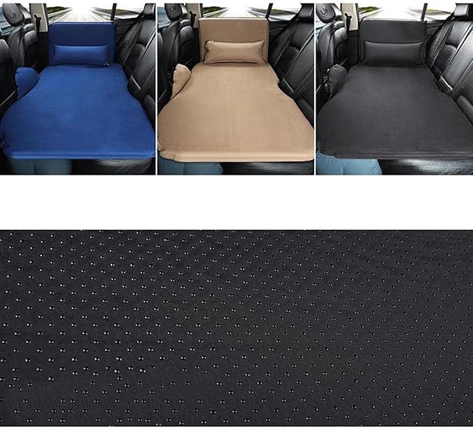 Car Inflatable Mattress Camping Inflatable Mattress Car Inflatable Backrest Portable Inflatable Mattress Outdoor Travel Inflatable Mattress (Blue)