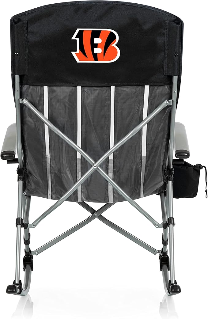 Picnic TIME NFL Unisex-Adult NFL Outdoor Rocking Camp Chair XL Heavy Duty Camping Chair for Adults