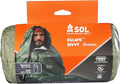 SOL Escape Bivvy with Hood - Emergency Preparedness Blanket - Reflects Up to 70% Body Heat - Outdoor Survival Bivvy - Water Resistant - Durable &amp Breathable - Winter Camping Supplies - Green