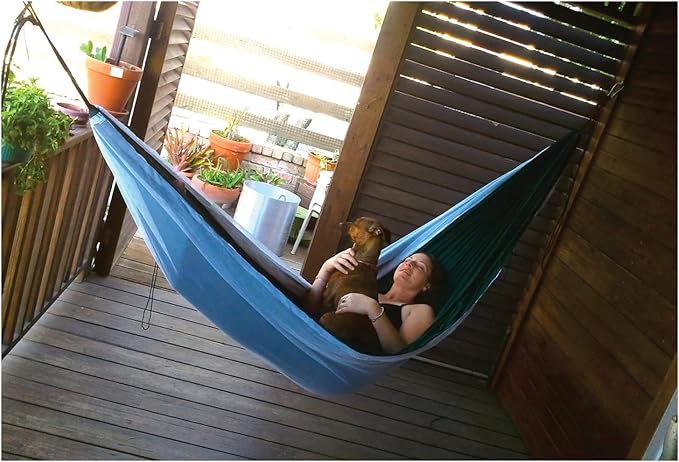 Hammock Bliss Mosquito Free Hammock Bliss – Camping Hammock with Bug Screen Mossy Netting Canopy - Integrated Suspension 100' / 250 cm Rope Per Side - Make Hammock Camping A Bug Free Experience