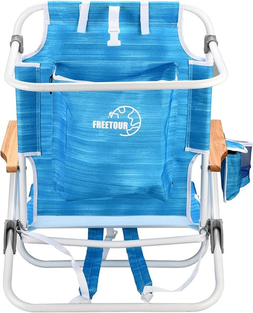 1PCS Backpack Beach Chairs for Adults Beach Towel Backpack Beach Chairs for Adults 5 Position Chair with Pouch Folding Lightweight Positions Back Pack 13 inch high