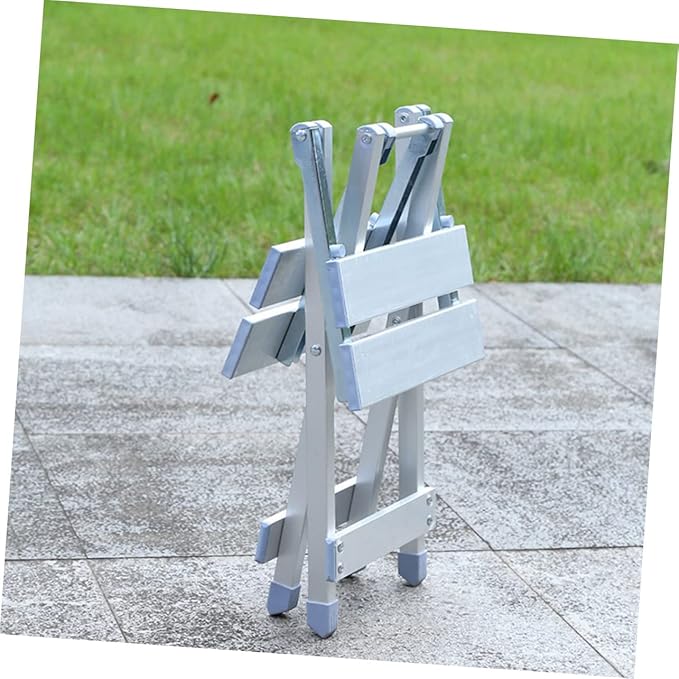 Mikinona 1pc Aluminum Alloy Camping Stool Portable Folding Chair Garden Picnic Stool