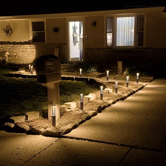 LEONLITE Low Voltage Path Lights 3W LED Landscape Pathway Lights Outdoor Landscape Lighting for Driveway Garden Aluminum 12-24V AC/DC ETL IP65 Waterproof 3000K Warm White Black Pack of 6