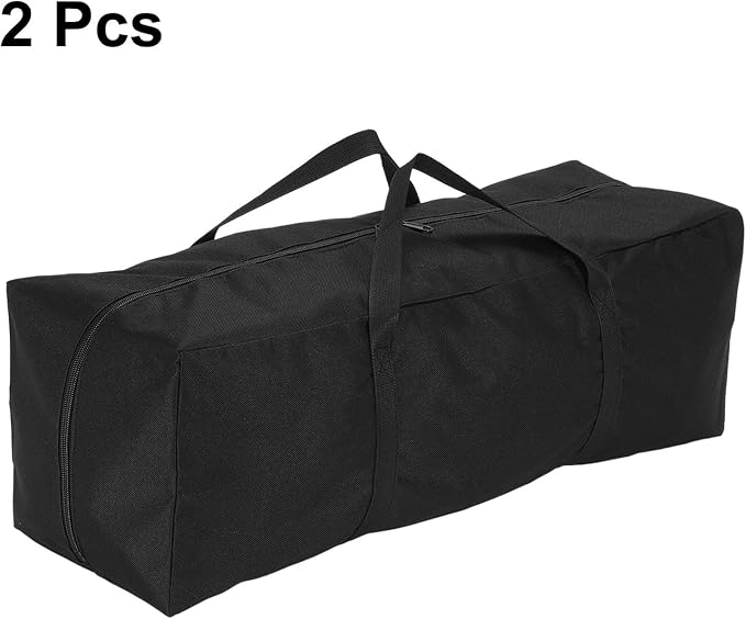 HARFINGTON 2pcs Camping Chair Replacement Bag 23.6 x 7.9 Folding Chair Carry Bag Oxford Cloth Storage Tent Bag with Handle Strap for Travel Outdoor Camping Sports Black