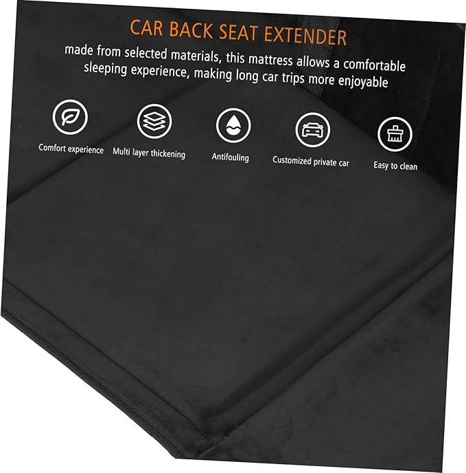 Unomor Car Accessories Interior Car Seat Leg Extension Cushion Back Seat Air Mattress Mattress for Travel