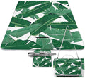 Green Banana Leaves Waterproof Outdoor Picnic Blanket Sandproof Beach Mat for Camping Hiking Grass Travelling