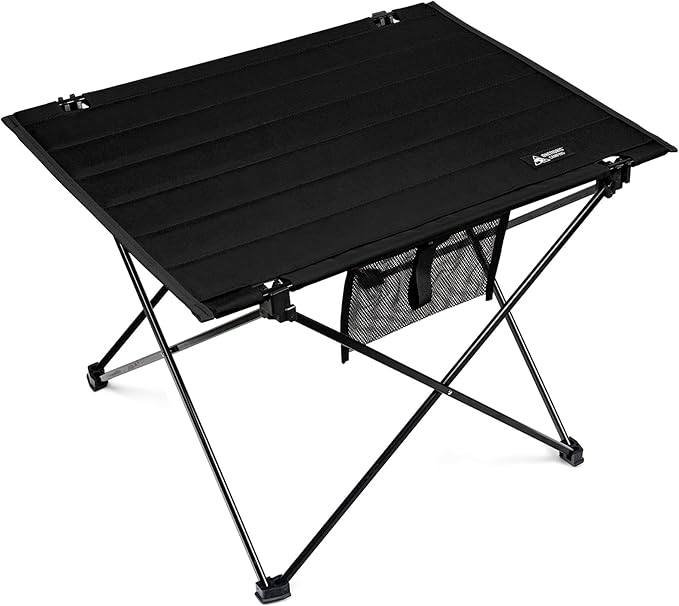 ONETIGRIS Foldable Camping Table Lightweight Portable Table Sturdy &amp Quick Setup Holds Up to 66 lbs Perfect for Camping Hiking Backpacking Picnic Beach Travel