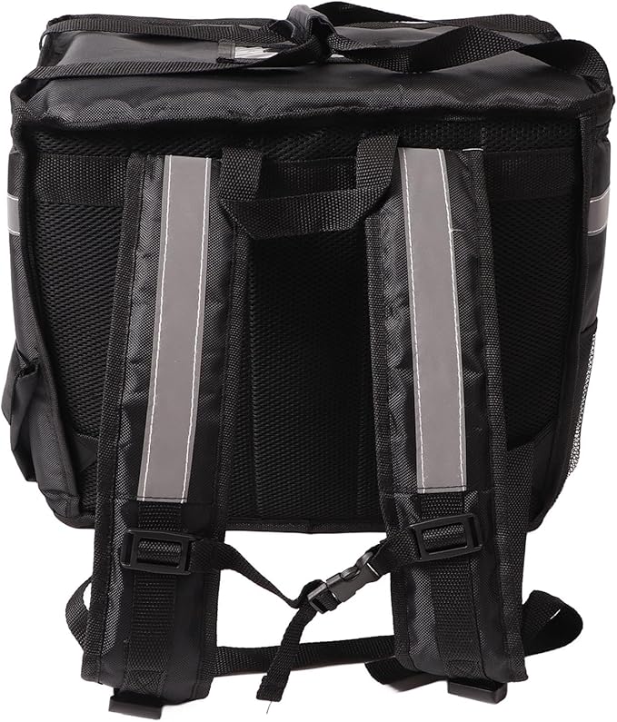 Alomejor Insulated Pizza Delivery Backpack Large Capacity Durable Expandable Layer for Food Delivery Camping Travel Oxford Cloth for Pizza Driver
