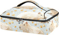Casserole Carrier Pattern Cute Capybaras PrintInsulated Casserole Carrier for Hot or Cold Food Thermal Lunch Tote for Potluck Parties Picnic Beach Fits 9 x 13 Inches Baking Dish