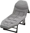 Guest Bed Foldable with Mattress Camping Cot Six Position Adjustable Backrest 8 Legged Support for Home Office Nap Beach Travel No Installation RequiredC-190 * 65 * 30cm
