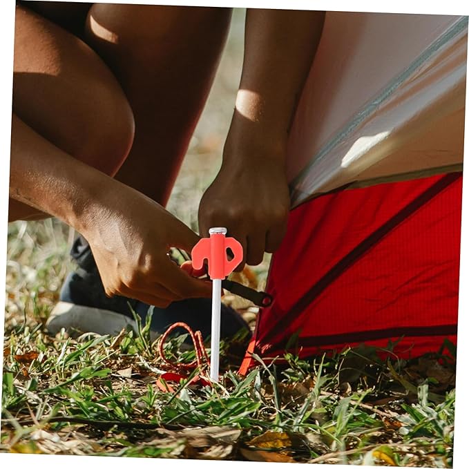 KESYOO 20Pcs Heavy Duty Metal Tent Ground Nails Windproof Stakes for Camping Outdoor Activities Lawn Decorations Durable Construction for Easy Installation Versatile Use