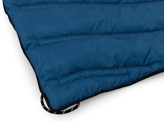 Picnic TIME Aura Outdoor Puffer Blanket Water-Repellent Puffy Printed Picnic Blanket for Camping and Park Large Cozy Outdoor Mat with Drawstring Bag Corner Loops and Pocket (Sunrise Mountain)