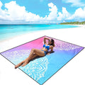 AISPARKY Beach Blanket Waterproof Sandproof Oversized Large Beach Mat 79 X 83/120x108 for 1-8 Adults Quick Drying&ampCompact&ampLightweight Picnic Mat Vacation Essentials for Beach Camping Tr