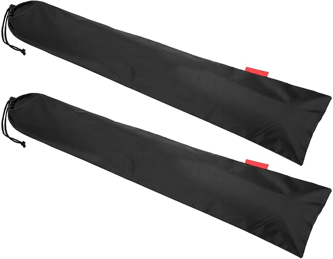 2Pcs Tent Pole Bag 31.5in Trekking Poles Carrying Bag Tent Stakes Bag Black Portable Canopy Pole Storage Bag Camping Accessory for Camping Hiking Tent