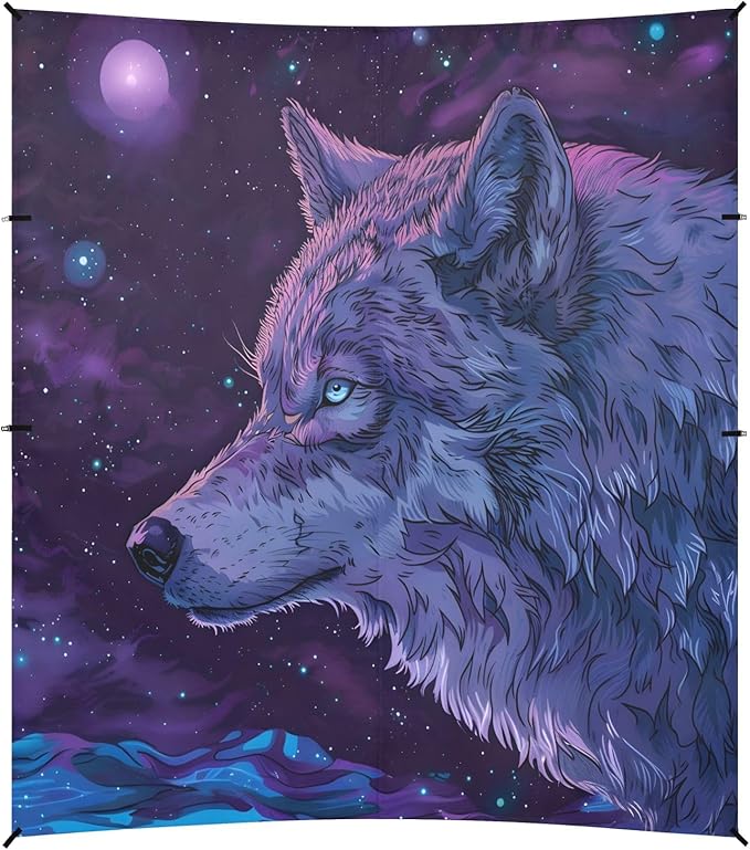 Camping Sun Shelters Wolf Staring Far Beach Canopy 126 * 110.2in