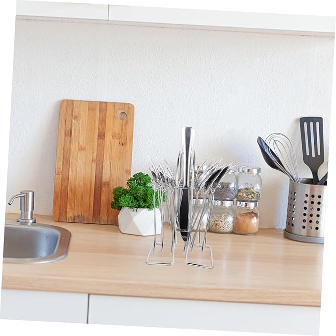 HEALLILY 1 Set Stainless Steel Tableware Modern Cutlery for Home Outdoor Travel Dining Lightweight Dishwasher Safe Elegant Mirror Finish present for Friends and Family