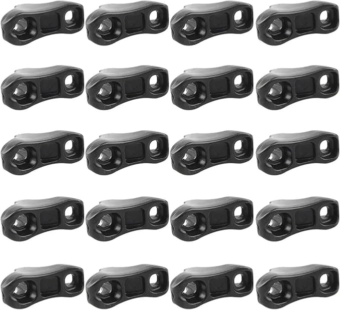 Rope Tensioner 100 Pcs Guy Line Rope Tightner Triangle Runner Anti-Slip Camping Tent Tensioner