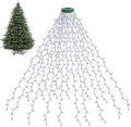 BOLWEO Christmas Tree Lights 400LED 16 Lines Christmas Lights for Tree 8 Modes for 6ft-7ft Tree UL Certified Indoor Outdoor Christmas Decorations 16 * 6.6ft Drops Cool White