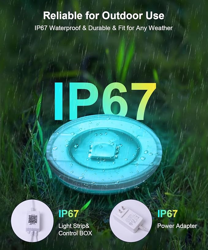 Fussion 300ft Permanent Outdoor Lights for House 2025 Smart RGB LED Outside Lights with APP Remote Control IP67 Waterproof Eternity Eaves Lighting for Christmas Halloween Holiday Party Daily