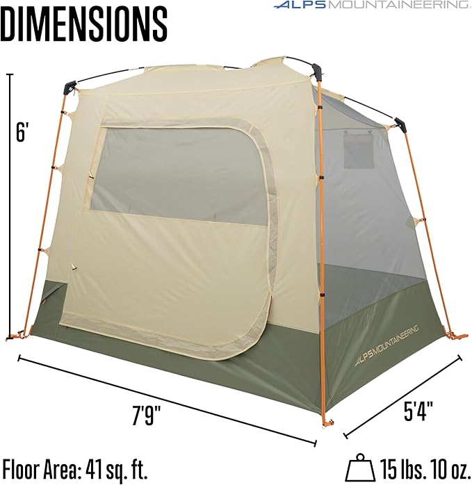 ALPS Mountaineering Ranger 1-Person Tent – Lightweight Freestanding Backpacking Tent with 7000-Series Aluminum Poles Full Rainfly &amp Compact Design for Hiking and Camping