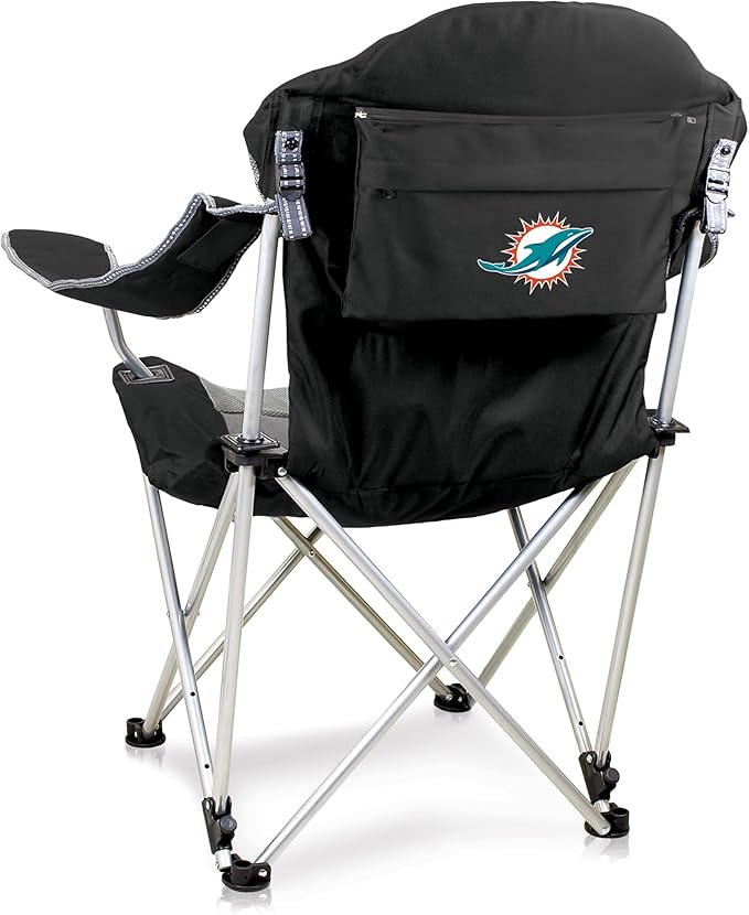 Picnic TIME NFL Unisex-Adult NFL Reclining Camp Chair Beach Chair for Adults Sports Chair with Carry Bag