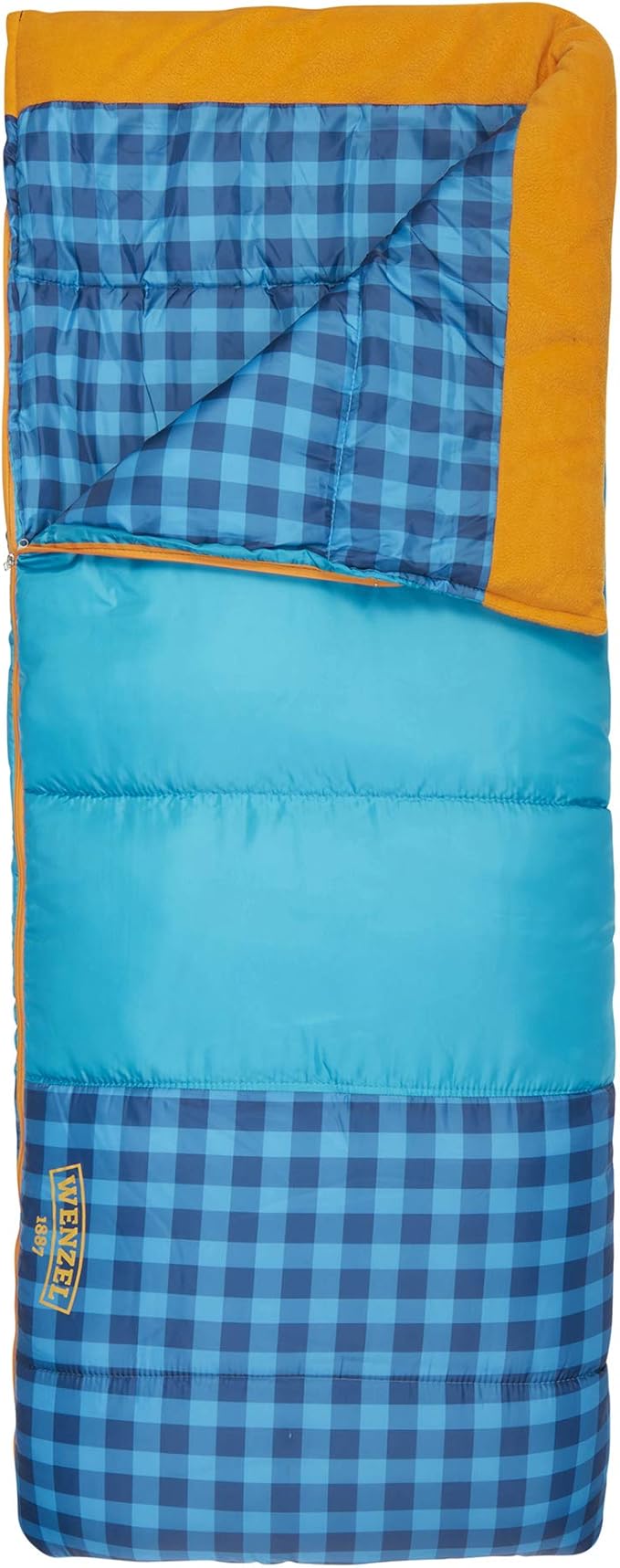 Wenzel Sapling 40F - 50F Youth Sleeping Bag Blue…
