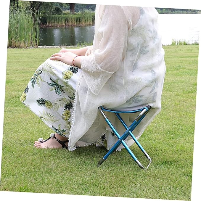 KICHOUSE Camping Supply Multi-Function Stool Folding Fishing Chair Portable Outdoor Stool