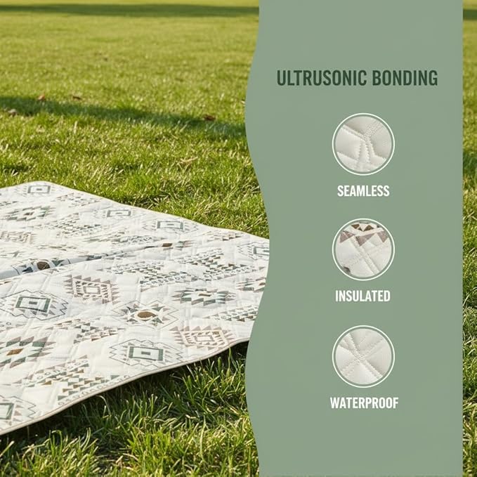 Large 80x80 Waterproof Picnic Mat | Foldable Outdoor Blanket for Beach Park Camping &amp Hiking | Sand &amp Grass Resistant | Perfect for Family Gatherings Travel