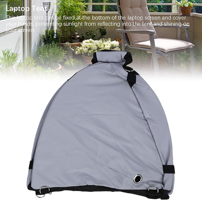 Laptop Privacy Tent - Water Proof Oxford Cloth Cover for Outdoor Travel | Foldable Sun &amp Rain Shielded with Storage Bag