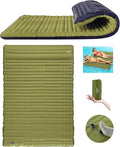 Megior Camping Sleeping Pad Extra Thickness 4 Inch Inflatable Sleeping Mat Lightweight Waterproof Camping with Built-in Air Pump Air Mattress for Backpacking Hiking Tent Traveling