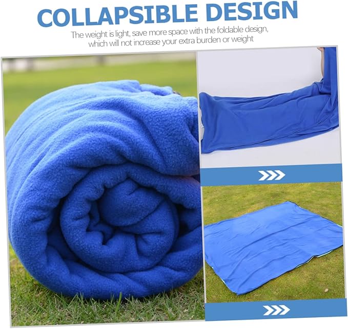 balacoo Ultra Lightweight Fleece Sleeping Bag for Adults Double-Sided Outdoor Camping Travel Blanket for Picnics Naptime and Resting in Nature