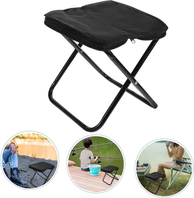 Lightweight Foldable Mini Stool Chair for Camping Picnic Fishing Portable and Compact Outdoor Folding Chair for Adults and Kids
