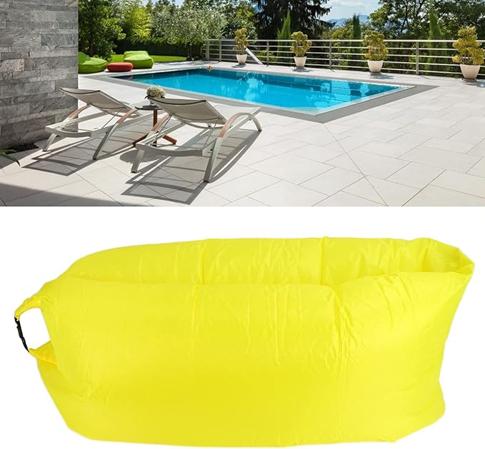 Topyond Air Couch Chair Inflatable Couch for Camping Lightweight Waterproof Blow-Up Chair Easy to Install Beach Air Lounger for Outdoor Travel Hiking Pool Parties