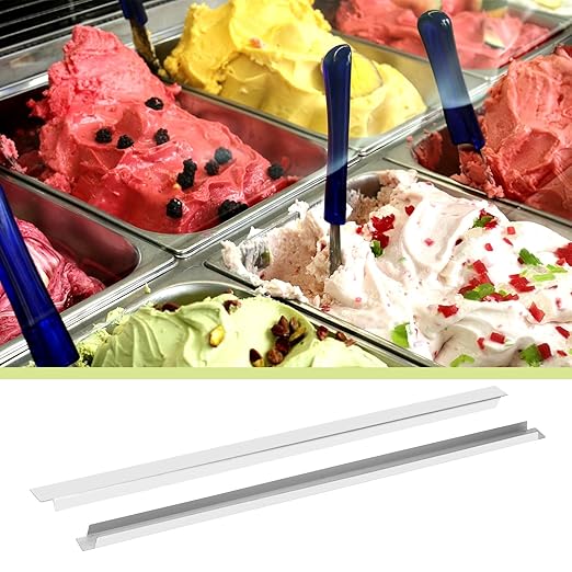 6 Pack 20 Inch Steam Table Dividers Stainless Steel Adaptor Bars Table Adapter Metal Cooler Food Divider Bars for Hotel Restaurant Kitchen Commercial Food Service Accessories (20 in)