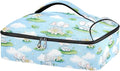 Casserole Carrier Cute Elephants PrintInsulated Casserole Carrier for Hot or Cold Food Thermal Lunch Tote for Potluck Parties Picnic Beach Fits 9 x 13 Inches Baking Dish