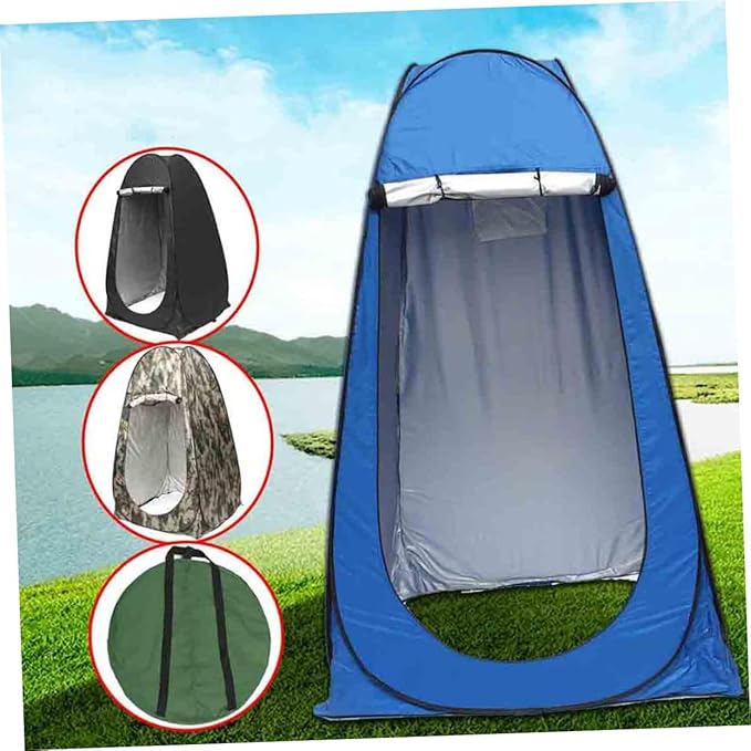 YARNOW 1Pc Portable Outdoor Changing Tent for Fishing Camping Beach Use Automatic Setup Movable Privacy Room Design Blue Multi Purpose Tent for Easy Storage