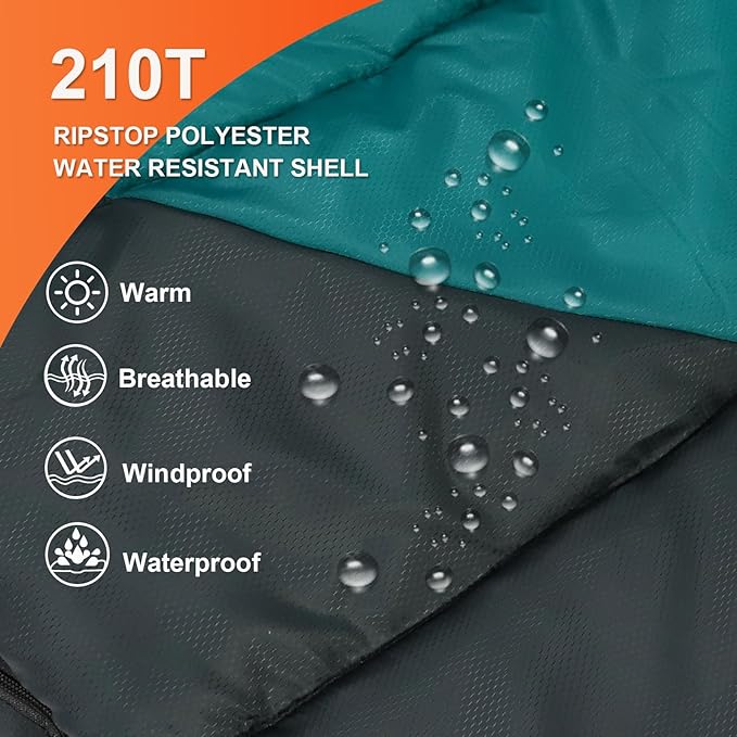 Northroad Mummy Sleeping Bag 14-59 ℉ 3-4 Season Warm &amp Cool Weather Summer Spring Fall Lightweight Washable Sleeping Bag for Outdoor Camping Hiking Travel Hunting