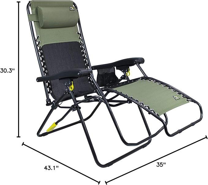 GCI Outdoor FreeForm Zero Gravity Chair Loden Green