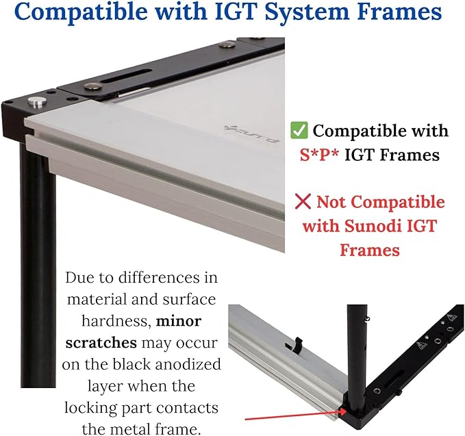 IGT Camping Table Legs 5-Level Adjustable Height Telescopic 7075 Aluminum Alloy Black Anodized Finish Lightweight Easy Installation Stable Support for Cooking Picnic BBQHiking (Set of 4)