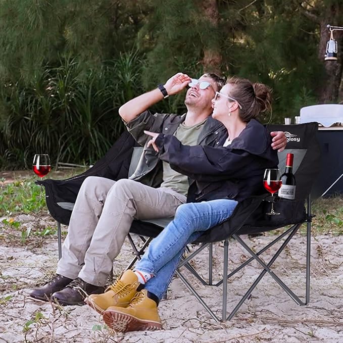 Double Camping Chair &amp 2 Pack Oversized Camping Chair