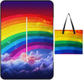 Zipper Rainbow Style Picnic Mat Suitable for Travel Camping Park Or Home Use