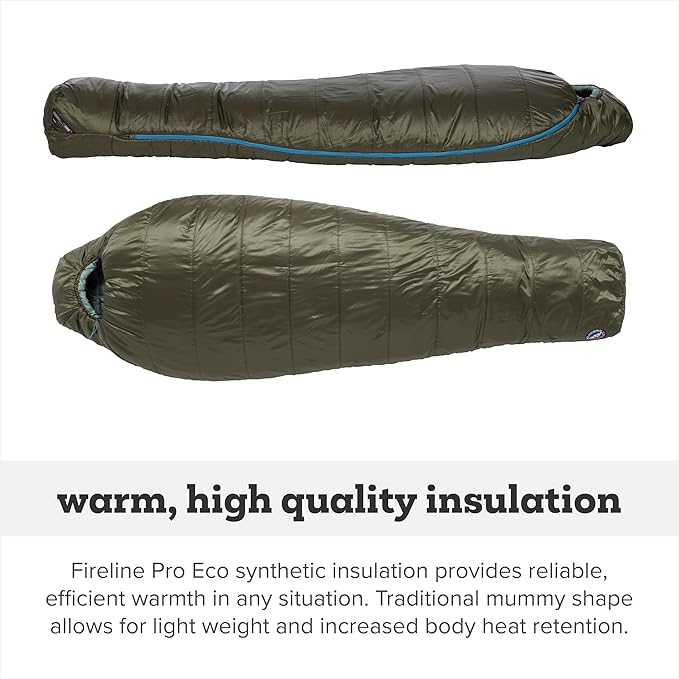 Big Agnes Anthracite - Backpacking Sleeping Bag 3 Season Lightweight Compact