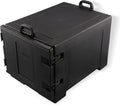 Carlisle FoodService Products Insulated Food Pan Carrier Holds 7 Sheet Pans (Sold Separately) Front-Loading Cateraide with Handles Rugged PE Shell with PU Insulation Black