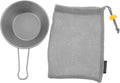 Unomor Portable Camping Bowl Titanium Outdoor Titanium Camping Bowl Camp Dishes for Hiking Picnic and Outdoor Dining