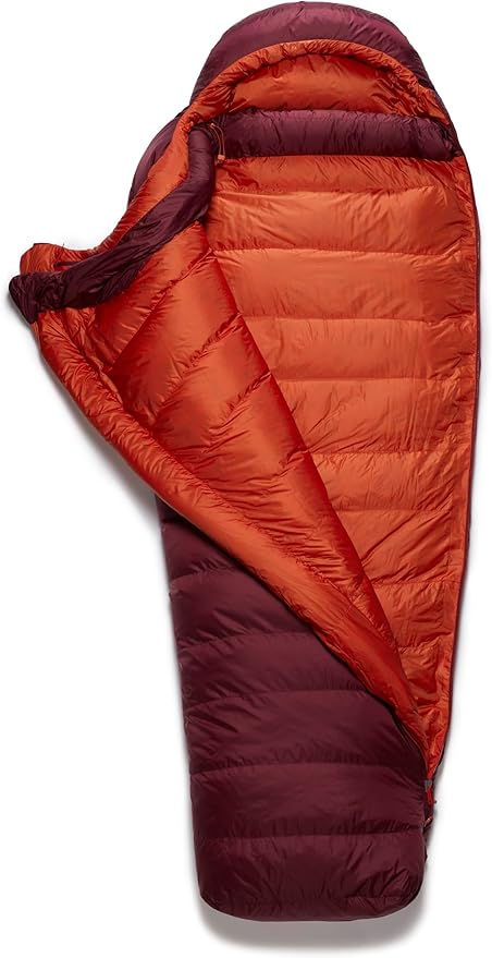 Rab Women's Ascent Down Sleeping Bag - Lightweight Warm Mummy Sleep Sack for Camping &amp Backpacking